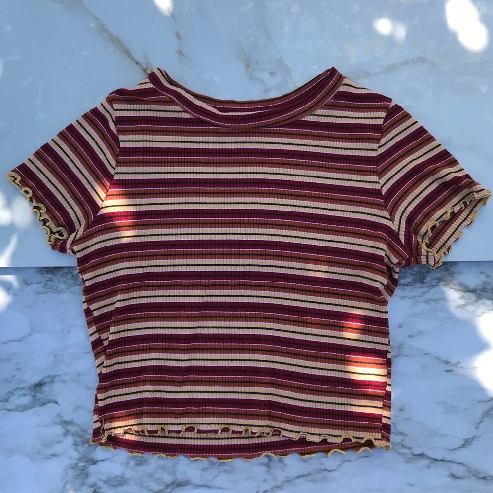 stripped crop top